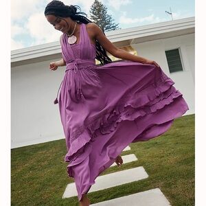 Santa Maria Dress from Free People, size small, summer grapes color